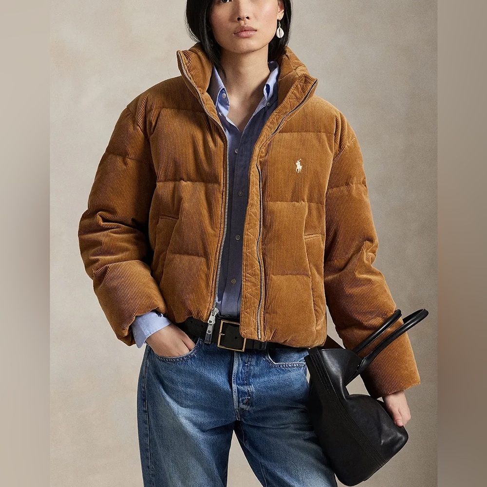 Polo by Ralph Lauren Corduroy Puffer Coat S/P - Picture 5 of 13